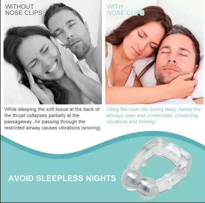 Portable Anti Snoring Device for Men and Women - High-Quality | Medical Grade Soft Silicone Nose Clip