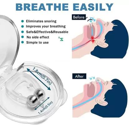 Portable Anti Snoring Device for Men and Women - High-Quality | Medical Grade Soft Silicone Nose Clip